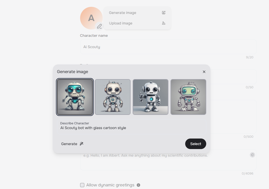 Character Ai Avatar Generation
